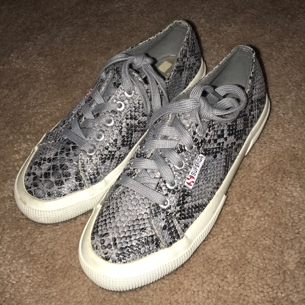 Snake Print Superga Sneakers